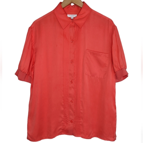 Equipment Femme Short Sleeve Button Down Blouse Size M - Picture 1 of 16